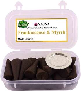 Yajna 716988889406 Frankincenseandmyrrh 100%naturalincensecones Handmadehanddipped Organicchemicals