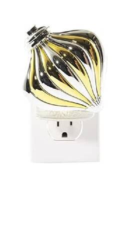 Yankee 886860276058 Candle- Gold And Silver Ornament Scent Plug Diffuser Base New With Tags