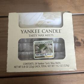 Yankee Candle 038580070460 24 Sea Salt And Sage Tarts Wax Melts New