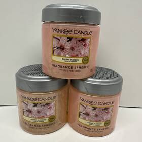 Yankee Candle 038581085470 Fragrance Spheres Cherry Blossom Lot Of 3 Flameless Beads