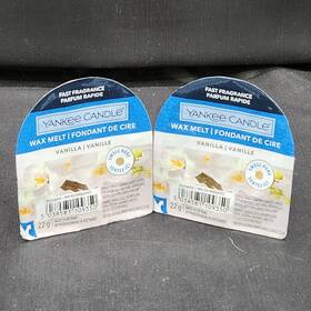 Yankee Candle 038581109350 Vanilla Melt Tart Singles X 2 0.8 Oz Each New