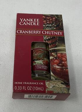 1120365 Yankee Candle Cranberry Chutney Home Fragrance Oil .33 Oz Partially Used