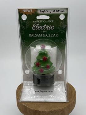 1203363 Yankee Candle Scent Plug In Christmas Tree Star Balsam And Cedar Fragrance Glows