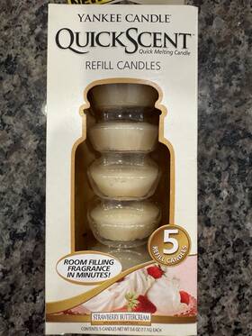 Yankee Candle 1213098 Rare Strawberry Buttercream Quickscent Refills Only 2 Other Here