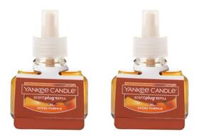 1231147 Yankee Candle Spiced Pumpkin Scent Plug Refills 0.625 Fl Oz Pack Of 2