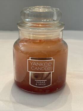 1342442 Yankee Candle Retired Inch Sugar And Spice 3.7 Oz Jar - New Discontinued
