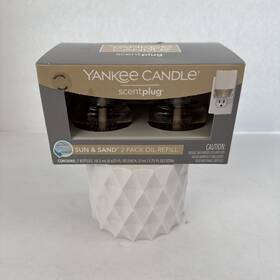 1584995 Yankee Candle Scent Plug Sun And Sands 2 Pack Oil Refill - New In Box 2-8