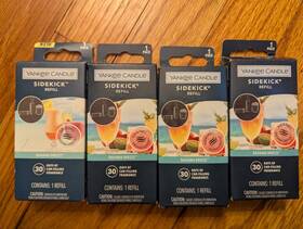 1663256 Yankee Candle Sidekick Refill Bahama Breeze Car Air Freshener 30 Days 4 Refills