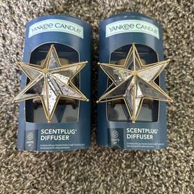 1666081 Yankee Candle Scentplug Light Up Fragrance Diffuser- Star - Nwt Set Of Two
