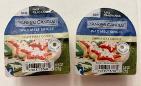 1676076 Yankee Candle Nip Christas Cookie Wax Melt Single Set Of 2