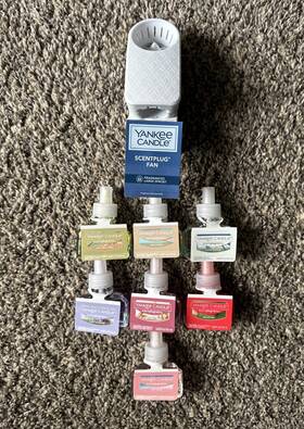 Yankee Candle 192833077004 Scentplug Fan Diffuser Moroccan Led Light With 7 Refill Scents New