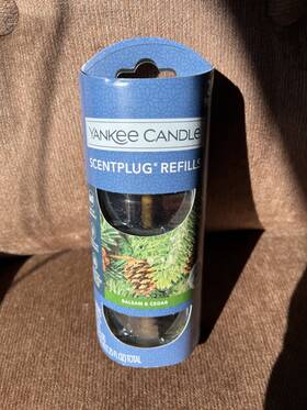 Yankee Candle 192833082916 2 Pack Balsam And Cedar Scent Plug-in Scentplug Diffuser Refills