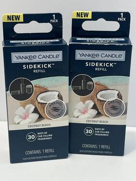 Yankee Candle 192833098597 Sidekick Refill Coconut Beach Lot Of 2