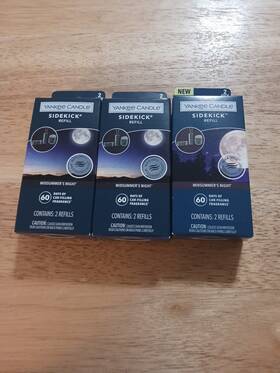 Yankee Candle 192833098733 Midsummers Night Sidekick 2 Pk Refill 3 Packs 6 Refills Free Ship