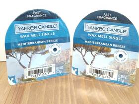 Yankee Candle 192833137791 Wax Melt Tart Singles X 2 Mediterranean Breeze 0.8 Oz Each New