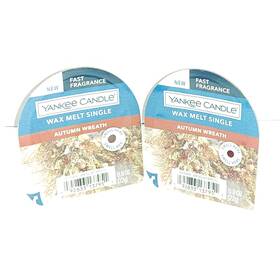 Yankee Candle 192833137951 Autumn Wreath Wax Melt Tart Singles X 2 0.8 Oz Each New
