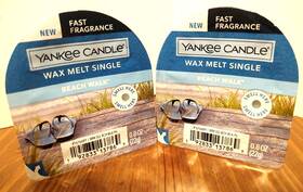 Yankee Candle 192833174529 Beach Walk Wax Melt Tart Singles X 2 0.8 Oz Each New
