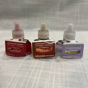 Yankee Candle 192833191748 Spiced Pumpkin Cinnamon Lemon Lavender Plug Refill Lot Of 3 Read