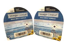 Yankee Candle 192833220523 Ocean Air Wax Melt Tart Singles X 2 0.8 Oz Each New