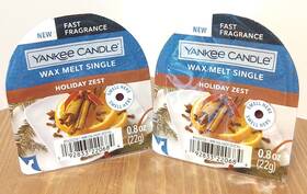 Yankee Candle 192833220684 Wax Melt Tart Singles X 2 Holiday Zest 0.8 Oz Each New Christmas