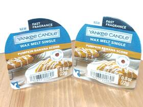 Yankee Candle 192833220691 Wax Melt Tart Singles X 2 Pumpkin Banana Scone 0.8 Oz Each New