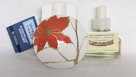 Yankee Candle 192833259424 Kintsugi Poinsettia Scentplug Diffuser Refill Christmas Cookie Nwt