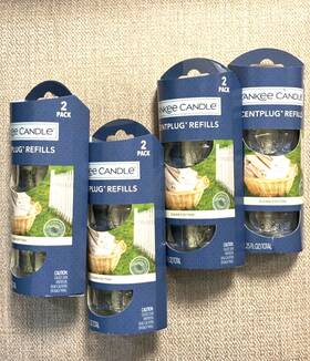 36589 Yankee Candle Scentplug Refill Bulbs Clean Cotton 4 Packs 8 Refills