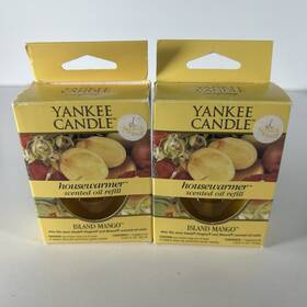 Yankee Candle 609032415129 Island Mango Housewarmer Scented Oil Air Freshener Refills 2-pack