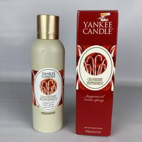 Yankee Candle 609032442989 Cranberry Peppermint Fragrance Room Spray Holiday Christmas Nib