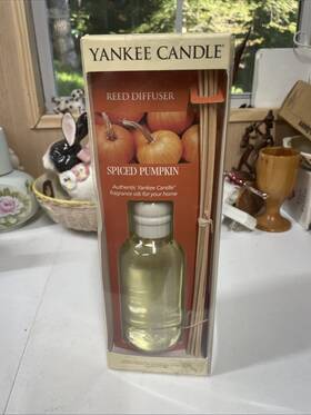 Yankee Candle 609032597047 Pumpkin Spice Premium Reed Diffuser New 7.8fl Oz