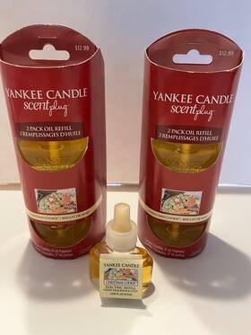 Yankee Candle 609032948795 Christmas Cookie Lot Of 5 Scent Plug In Refills