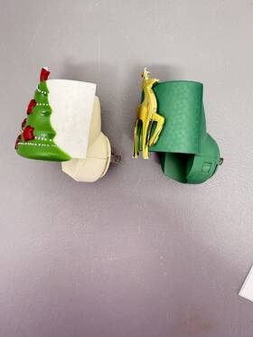 Yankee Candle 886860155681 Lot Of 2 Scent Plug Diffuser Holiday Christmas Gold Deer Tree #16