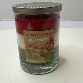 Yankee Candle 886860163457 Holiday Trio Cinnamon Cookies Home For Christmas 10 Oz New