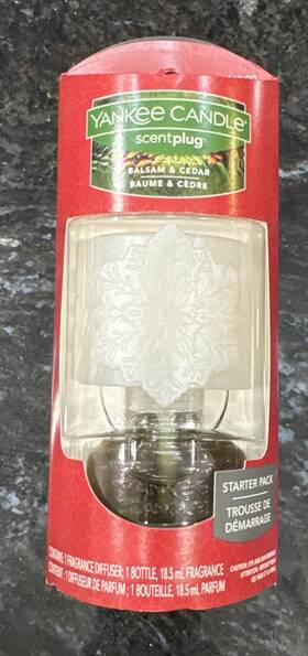 Yankee Candle 886860289133 Scentplug Balsam And Cedar Fragrance Diffuser Starter Pack New