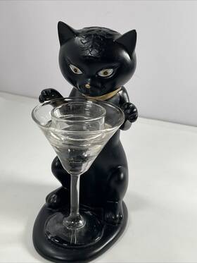 Yankee Candle 886860464448 Halloween Sophia Fishtini Cat Tea Light Holder Retired