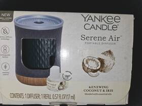 Yankee Candle 886860786250 Serene Air Portable Diffuser - Renewing Coconut And Iris Nib Read