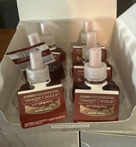 Yankee Candle Co 672823952646 Autumn Wreath Scentplug Refill Lot Set Box Pack 6 Total New Nib