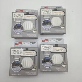 1627979 Yankee Candle Company Charming Scents Candelit Cabin Car Air Freshener Refill Lot Of 4