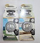 Yankee Candle Lot Of 2 Smart Vent Clip Air Fresheners Clean Cotton Sun Sand 886860120184