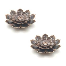Pgx400815 Yeehtech 2 Pack Lotus Shaped Incense Plate Sandalwood Burner Stick Censer Household