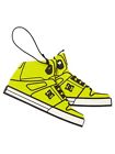 Adyaa00023 Yellow Stenched Dc Air Freshener Shoes
