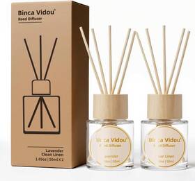 Yiwu Fangni Daily Use Products Co. Limited 313104886808 Binca Vidou Reed Diffuser Set Lavender And Linen Natural Scent Theme Oil Diffusers