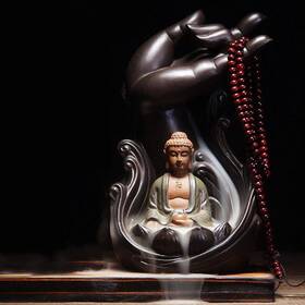 Yyw 746288409073 Backflow Incense Holder Handmade Home Burner With 10pcs Inc