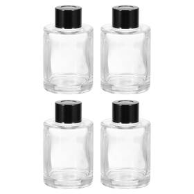 Zaplyte 636939520625 80ml/2.7oz Empty Glass Diffuser Bottle 3.4 Inch X 2 Fragrance Accessories 4pcs