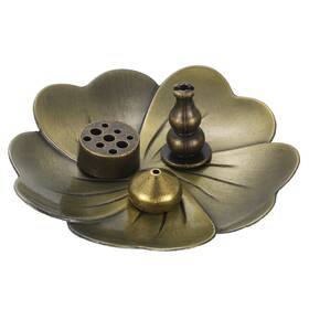 Zaplyte 767153978388 4pcs Flower Incense Holder Burner Gourd-shape Ash Catcher