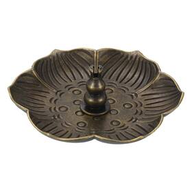 Zaplyte 767153978715 2pcs Flower Incense Holder Burner Gourd-shape Ash Catchers Copper