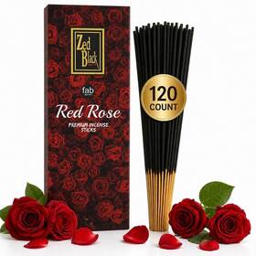 Zed Black 314251426511 Red Rose Incense Sticks 20 Per Box 6 Boxes Total 120 Prem