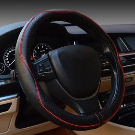 494fxpt001 Zlirfy Microfiber Leather Car Medium Steering Wheel Cover Universal