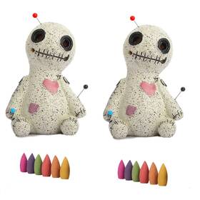 Zyole 198412465381 Zyxddd 2 Pcs Voodoo Doll Cone Incense Burner Resin Holder Desktop Res
