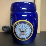 Scentsy United States Navy Retired Full Size Wax Warmer Blue Logo Military Usn. Fixed Price $34.99.